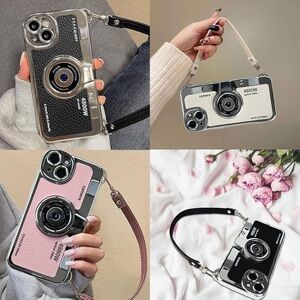 Retro Camera Style Phone Case with Strap